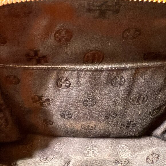 Tory Burch Frida Black Pebbled Leather Satchel - Picture 2 of 6